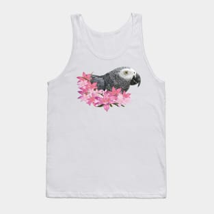 Gray parrot Tank Top